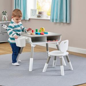 Liberty House Kids Height Adjustable Table And One Chair Set