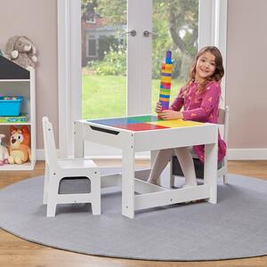 Liberty House Kids Wooden Activity Table Set With Two Storage Boxes