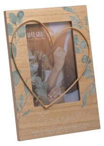 Love Story Engaged Wire Heart Photo Frame