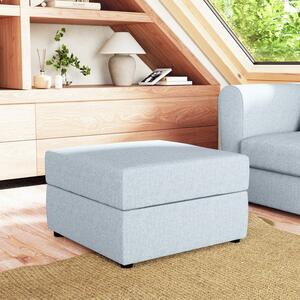 Square Soft Texture Storage Footstool