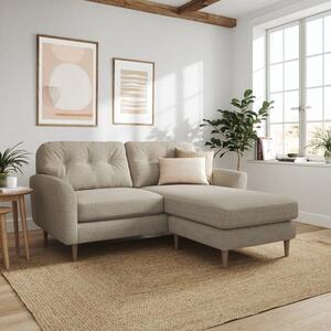 Sven Chunky Tonal Weave Reversible Corner Chaise Sofa