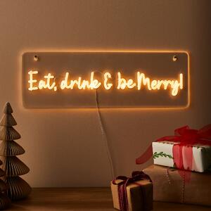 Eat, Drink & Be Merry Neon Sign