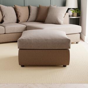 Blake Soft Faux Leather Combo Footstool