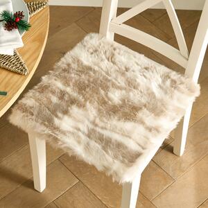 Faux Fur Square Seat Pad