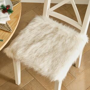 Faux Fur Square Seat Pad