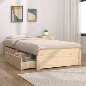 Bed Frame with Drawers 90x200 cm