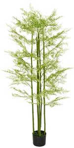 HOMCOM Decorative Artificial Plants Asparagus Fern Tree in Pot Fake Plants for Home Indoor Outdoor Decor, 155cm