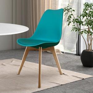 Fusion Living Soho Plastic Dining Chair with Squared Legs