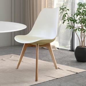 Fusion Living Soho Plastic Dining Chair with Squared Legs