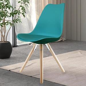 Fusion Living Soho Plastic Dining Chair with Pyramid Legs