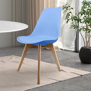 Fusion Living Soho Plastic Dining Chair with Squared Legs