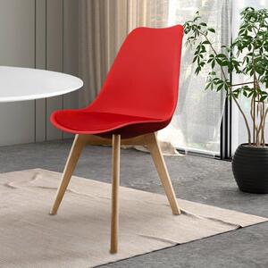 Fusion Living Soho Plastic Dining Chair with Squared Legs