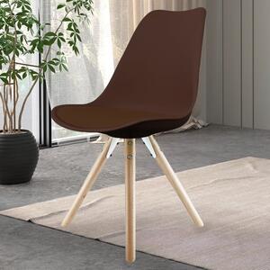 Fusion Living Soho Plastic Dining Chair with Pyramid Legs