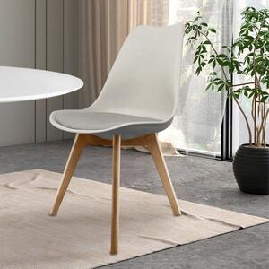 Fusion Living Soho Plastic Dining Chair with Squared Legs