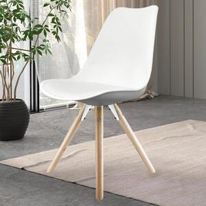 Fusion Living Soho Plastic Dining Chair with Pyramid Legs