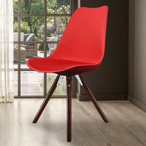 Fusion Living Soho Plastic Dining Chair with Pyramid Legs