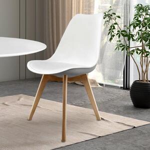 Fusion Living Soho Plastic Dining Chair with Squared Legs