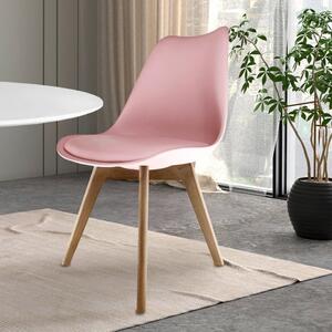 Fusion Living Soho Plastic Dining Chair with Squared Legs