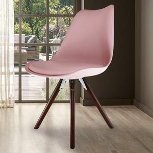 Fusion Living Soho Plastic Dining Chair with Pyramid Legs