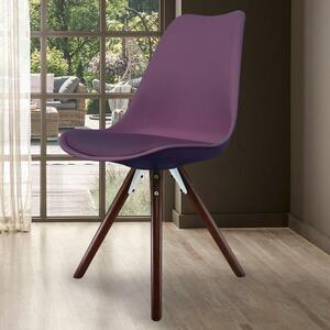 Fusion Living Soho Plastic Dining Chair with Pyramid Legs