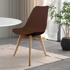 Fusion Living Soho Plastic Dining Chair with Squared Legs