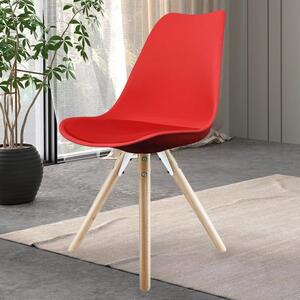 Fusion Living Soho Plastic Dining Chair with Pyramid Legs