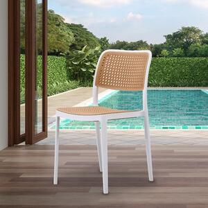 Fusion Living Plastic Cafe Dining Chair