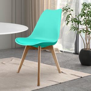 Fusion Living Soho Plastic Dining Chair with Squared Legs