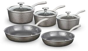 TOWER Cerastone Pro 5 Piece Pan Set Grey