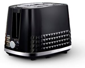 TOWER Solitaire 2 Slice Toaster Black