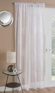 Orion Slot Top Ready Made Single Voile Curtain White