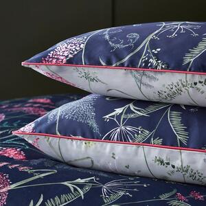 Dorma Winter Garden Navy 100% Cotton Oxford Pillowcase Pair