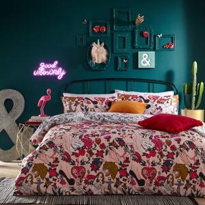 Furn. Inked Blush Duvet Cover & Pilowcase Set