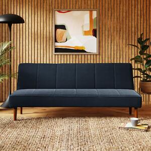 Niko Velvet Clic Clac Sofa Bed Ink (Blue)