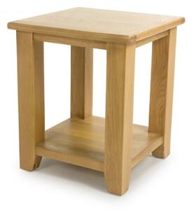 Magna Wooden End Table Square In Oak