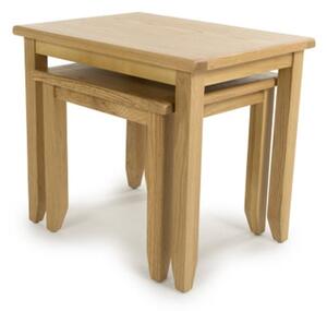 Magna Wooden Nest Of 2 Tables In Oak