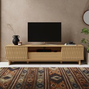 Inga Extra Wide TV Unit for TVs up to 75", Oak Effect