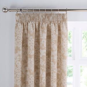 Sofia Floral Pencil Pleat Curtains