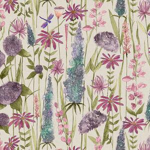 Voyage Maison Florabunda Printed Cotton Fabric Verde