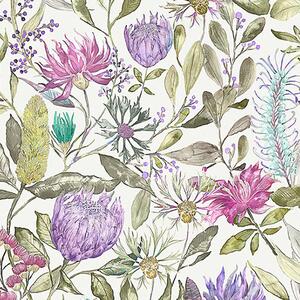 Voyage Maison Fortazela Printed Cotton Fabric Violet