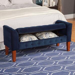 Oxford Chaise Longue Ottoman Bench Ink Navy