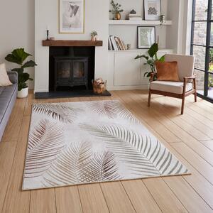 Creation 50051 Metallic Effect Yarn Rug Beige Multi