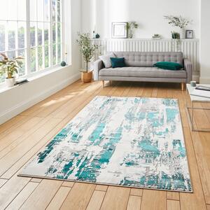 Apollo GR579 200cm x 290cm Metallic Effect Yarn Rug Grey Green