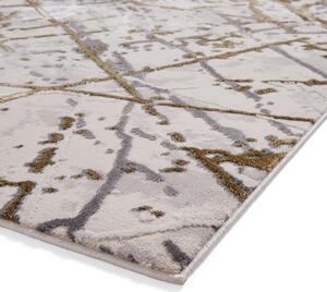 Artemis B8403A Metallic Effect Yarn Rug Gold Silver