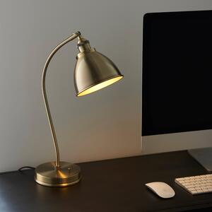 Vogue Elijah Industrial Steel Adjustable Table Lamp Brass