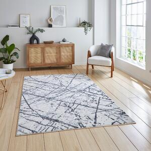 Artemis B8403A Metallic Effect Yarn Rug Silver