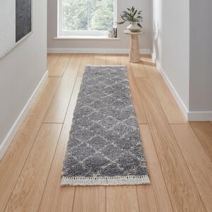 Boho 5413 Shaggy Runner 60cm x 230cm Grey