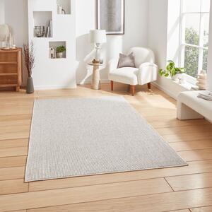 Boucle E6404 Multi Textured Pile Rug White Grey