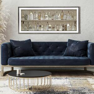 Gin Collection Framed Print Gold
