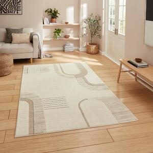 Elio 2310 Multi Textured Pile Rug Beige